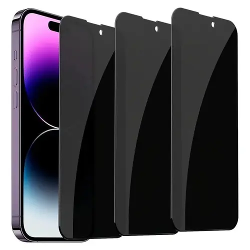 VANOTOM Privacy Tempered Glass Screen Protector (2-Piece Set) - Secure Accessory for iPhone 17/16/15/14/13/12 Series, Convenient Father's Day Gift, Back-to-School Phone Protection, Privacy Screen Protector