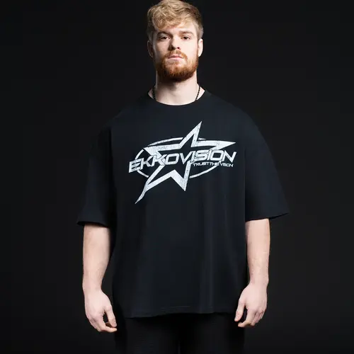 EKKO Graphic Pump Covers 100% Cotton Oversized T-Shirt