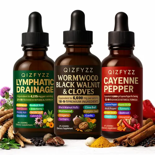 Triple Herbal Botanical Dietary Drops - Prop 65 Safe Herbal Formula Vitamins Supplements, Liquid Dietary Nutrition Supplement with Simple Drop Use for Daily Basic Wellness, Summer Routine Option