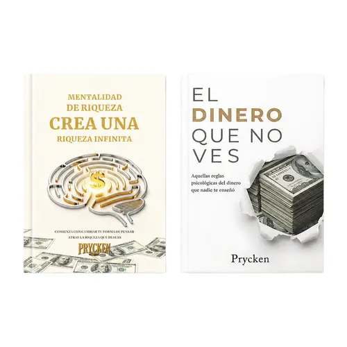 [Back To School]Prycken Pack Doble: Riqueza Mental + Psicología del Dinero | Doble Pack para Mejorar tus Decisiones Financieras y Crear Ingresos.Spanish speakers, ideal for personal growth enthusiasts and gift giving.Limited-Time Shipping Included