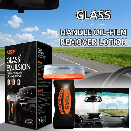 S-OGAS Automotive Handheld Oil Film Cream - 100g Portable Degreaser Cleanser, Windshield Cleaner, Windows & Paintwork Cleaner with Oil Removal, Hygienic No-Trace, Fast Cleaning, Compact & Easy to Carry