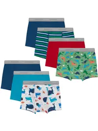 Hanes Toddler Boys' Underwear Boxer Brief Potty Trainers, 7-Pack, Cotton Stretch Assorted