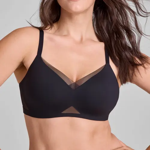 Honeylove CrossOver Contour Wireless Bra - Built-In Pads for Support