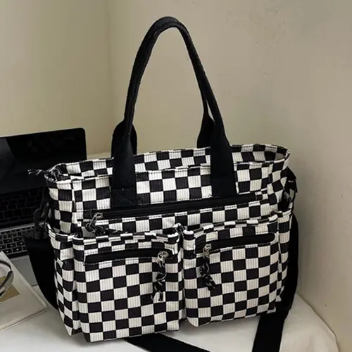 Trendy Minimalist Personalized Checkerboard Women's Casual Crossbody Bags, Versatile Unique Color Design, Suitable for Commuting, Shopping, Dating, Parties
