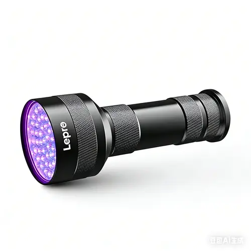 LEPRO 51-LED Aluminum Alloy Portable Blacklight UV Flashlight, 395nm Scorpion ID & Stain Detector, IPX4 Waterproof Outdoor Gadget, Battery Powered Tools and Gadgets (Batteries Not Included)