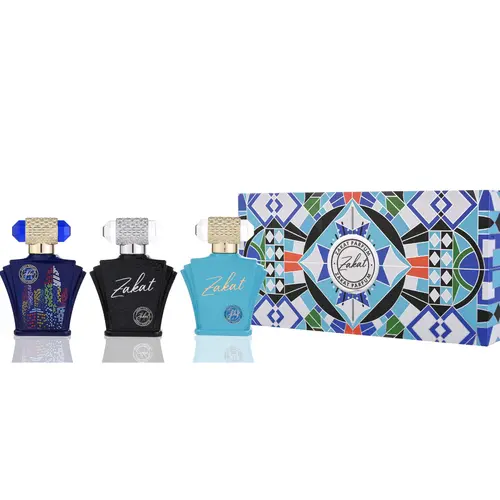 Zakat Men's 3-Piece Aromatic Cologne Gift Set - Collectible Bottle Fragrance, Ideal Mens Gifts for Father's Day & Special Occasions