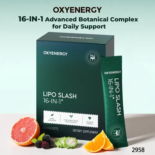 OXYENERGY 16-in-1 Herbal Dietary Nutrition Blend - Plant-Based Digestion Supplement, Health & Wellness Support, 30 Packets,summerwins