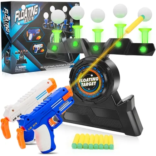 Hover Shot Floating Ball Target Shooting Toy - Nerf Gun Compatible, Sports Indoor Play Set with Gun, Targets, Darts - Birthday Gift for Teen Boys, Kids Toys, Teen Boy Gift