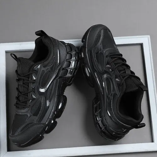 Spring New High-Quality Men's Casual Shoes, Casual Trainer Footwear, Comfortable Sporty Outdoor Shoes, Medium Width, PU Leather Upper, PVC Sole, All Seasons