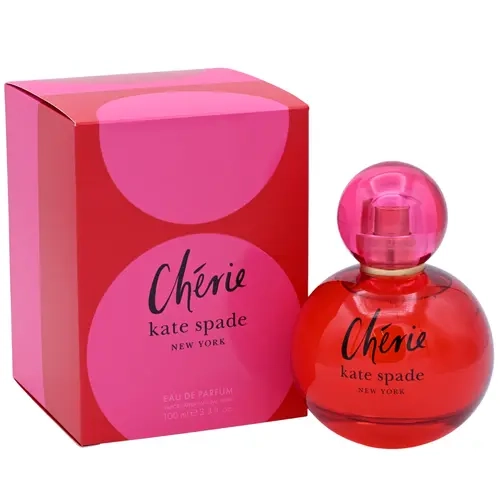 Women's Kate Spade Cherie EDP Perfume - Charming Aromatic Fruity Berry Spice Scent, Raspberry Top Note, Musk Base, 3.3 fl oz, New in Box, Long-Lasting, Clean Girl Daily Use Fragrance