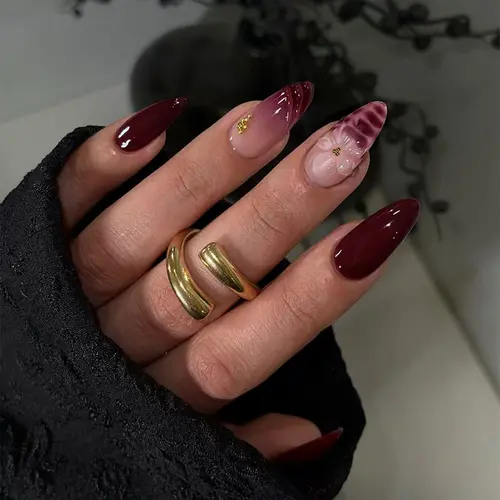 24pcs Medium Almond French Tip Set, Leopard Print Design, Nail Designs, Acrylic Fake Nails for Women, Decorative Nails, Daily Use & Parties, Nail Extension, Almond Shape Nails