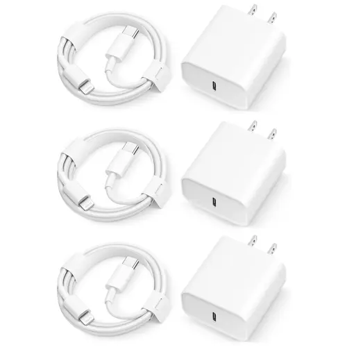 iPhone Charger Fast Charging 2 Pack Type C Wall Charger Block with 2 Pack 10FT USB C to Lightning Cable for iPhone 14/13/12/12 Pro Max/11/Xs Max/XR/X,AirPods Pro