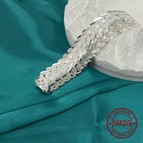 Unisex Silver-Plated Copper 12mm Coin Shape Wide Bracelet - Allergy-Proof, Simple Elegant Costume Jewelry Bangle - Ideal for Daily & Party Wear, Perfect Gift with Healing Properties