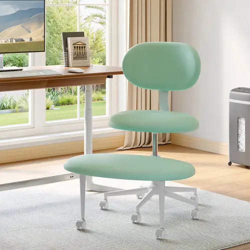 【Deal】Nost & Host Egg-Shape Ergonomic Cross-Legged Swivel Chair - Adjustable Height, Back Support, Versatile for Home & Office Use, 360-Degree Swivel, Memory Foam Cushion, 5 Durable Casters, 360-Degree Desk Chairs, Comfortable Desk Chairs