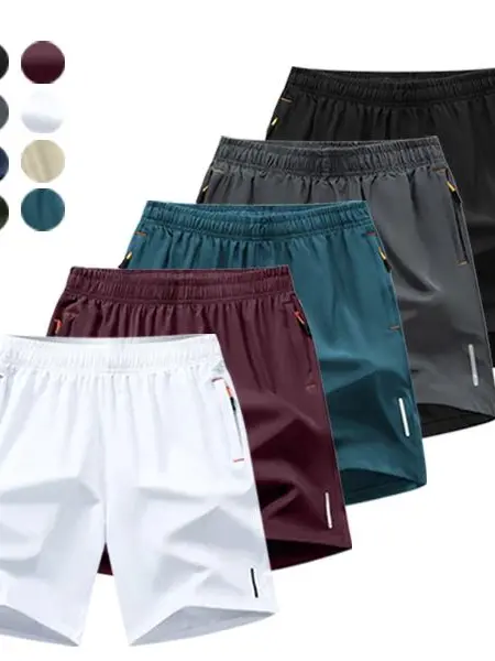 Men's 5-Pack Quick-Dry Athletic Shorts