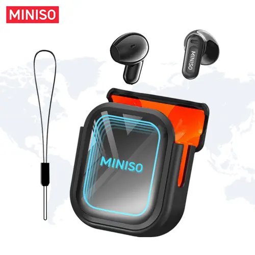 MINISO MS109 Bluetooth 6.0 In-Ear Earbuds with High Fidelity Sound, Waterproof Design, Built-in Microphone, Headphones for Sports & Office Use, Wireless Freedom on the Go