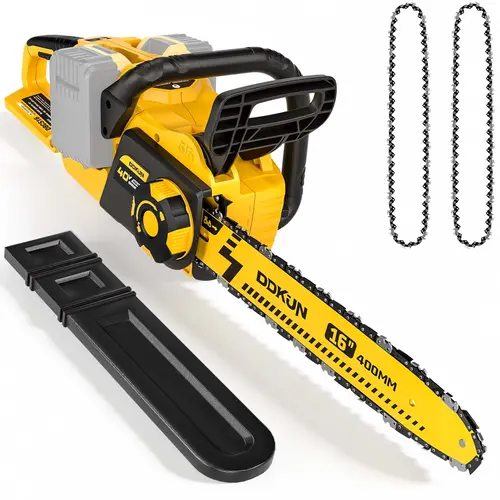 16-Inch Brushless Cordless Chainsaw, 40V (2 x 20V MAX) Battery Chain Saw Compatible DW Battery,Ideal for Wood/Tree Cutting, Pruning,(Tool Only), Mini Electric Handheld Chainsaw professional  chainsaw ms  201c brazed  diamond  saw  blade Reciprocating with