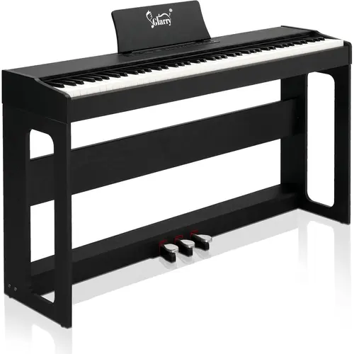 GLARRY 88-Key Full-Weighted Hammer Heavy Action Digital Piano - Electronic Piano Keyboard with Triple Pedals, MIDI Input, Recording, Dual Keyboards for Beginners, Home Use, TikTok Shop Back to School