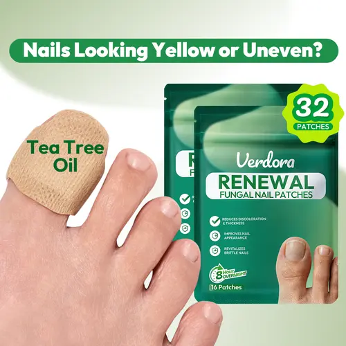 Fungal Nail Care Patches 8 Hour Overnight Solution for Nail Treatment Moisturize Tea Tree
