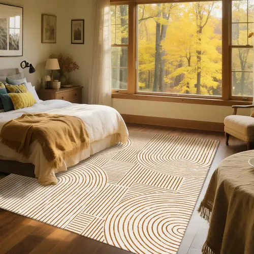 WISH TREE Boho Printed Ocean Style 5x7 ft Washable Area Rug, Ultra Soft Non-Slip Elegant Home Decor Floor Mat for Living Room, Rugs for Living Room Bedroom #Summervibes
