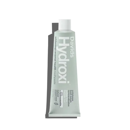 Davids Hydroxi Enamel Repair Toothpaste with Nano Hydroxyapatite - Minty Peppermint, 4oz, Coconut, Vegetable Glycerin, Seaweed-Derived Carrageenan, Baking Soda - EWG Verified Eco-Friendly US Daily Care for Natural Whitening, Plaque Defense, Gum Health, Pu