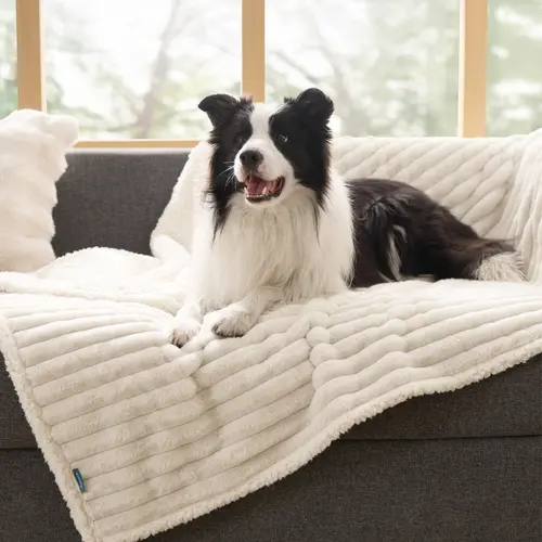 Bedsure ComfyFleece Dog Blanket - Ultra Soft Sherpa Comfort, Waterproof Inner Protection & Double-Sided Cozy Design