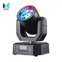 MDT LED Mini Moving Head Bee Eye with RGB Lighting Effects & Remote Control for DJ KTV Wedding Disco Events，30W Compact Led DJ Stage Lights with Halo Effects, Remote/ DMX512/ Sound Control for Wedding DJ Party Disco Club Small Venues