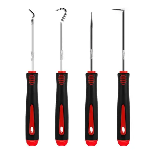 Automotive electrical terminal connector removal tool, Professional Precision Soft-Grip Pick and Hook Set (4 Piece Set) Fathers Day Gift