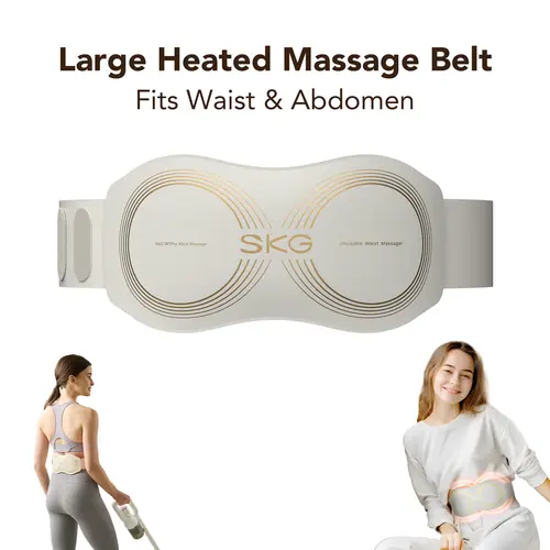 SKG W7 Pro Heated Waist Massager - Deep Tissue Muscle Massager for Low Back Pain Relief, Warming Belt, Ideal Gift for Her, Deep Tissue Muscle Massagers,back to school,back to school haul