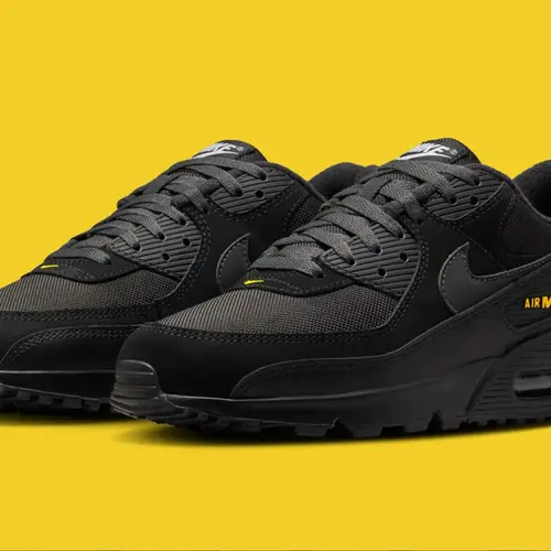 Nike Air Max 90 Black Speed Yellow HM0628-001 Mens Shoes New