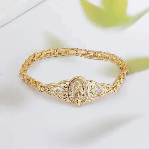 2026 Upgrade 14 Karat Gold Plated Hypoallergenic Sports Wristband - Non-Tarnish Jewelry, Accessories for Women, Female Gift Ready for TikTokShopBlackFriday Thanksgiving Deal