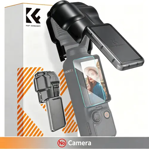 K&F Concept Protective Cover Case for DJI Osmo Pocket 3/XTRA Camera Stabilizer, Device Protection Accessories Including Gimbal Screen Protector, Lens Guard, Plastic Storage Case for Vlogging Equipment, Quick Install Flip, Flipopen Access, Handheld, Portab