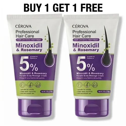 New Release[BUY 1 GET 2] CEROVA 5% Minoxidil &Rosemary  Hair Growth Foam for Men & Women Anti Hair Loss Treatment with Keto & Ginger Root Extract Gel