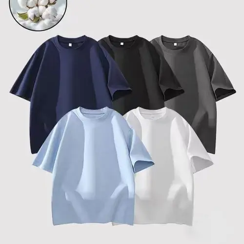 Men's 3-Pack Loose Crew Neck Tees Cotton Quick-Dry Moisture-Wicking, Ideal for Gym Workouts & Outdoor Activities Casual Sportswear Fitness T Shirt