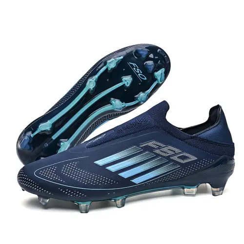 Men's Outdoor Sports Football Shoes, Long Stud Ag Fg Soccer Shoes, Anti-Slip Training Shoes, Soccer Cleats, Football Field Boots, Comfortable Breathable Professional Boots, Tf Soccer Shoes
