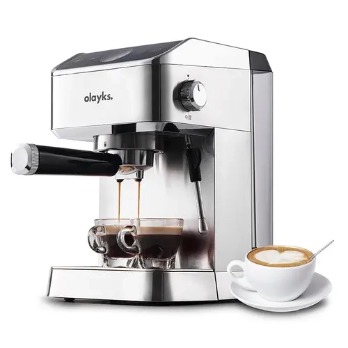 1400W Fast Heat Espresso Machine for Beginners, 20-Bar High Quality Stainless Steel Portafilter, 60oz Removable Water Tank, Evenly Moistened Pre-Infusion Technology, Milk Frother Steam Wand, Cup-Warm Ready Modern Coffee Maker for Silky Latte, Cappuccino t