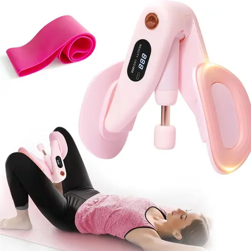 Thigh Trainer - Home Fitness Equipment (Suitable for Inner Thigh, Leg and Arm Training) | Arm Shaping Accessories Available | Versions: Standard, Smart Counter Version; Pelvic Floor Muscle Trainer for Women, Portable Fitness Device