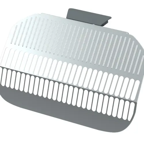 Cat Litter Box CB01 Accessories: Stainless Steel Sand Guard, Gray, Large Aperture, Suitable for Rectangular Shape