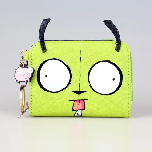 Cute Personalized Zipper Card Holder Wallet with ID Window, Practical Card Case for Daily Use, Credit Cards Holder, Card Slots