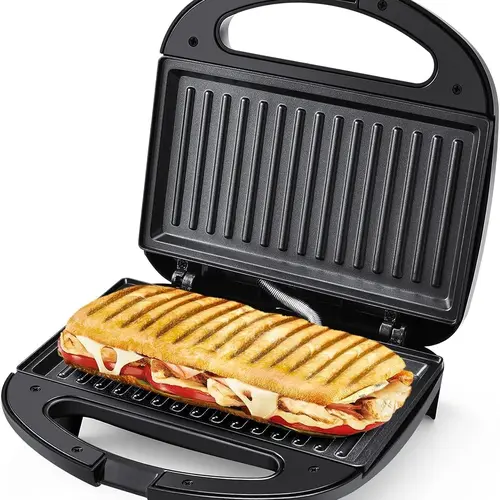 OSTBA Sandwich Maker, 2 Slice Grilled Cheese Maker with Non-stick Grill Plates, Indicator Lights, Cool Touch Handle, Easy to Clean and Store, 750W,home essentials