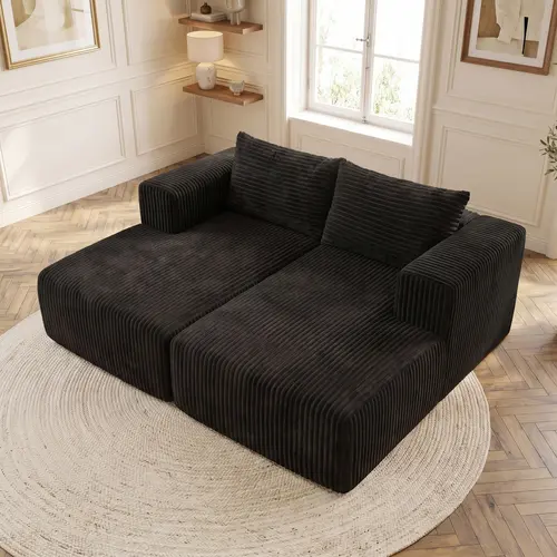 【Clearance Sale】Boneless Sectional Cloud Couch Modular with Chaise No Assembly Required Sofa Living Room