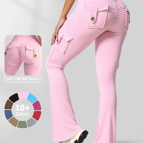 Women's High Waist Wide Leggings with Multiple Pockets, Invisible Elasticity, No Front Seam, Perfect for Gym, Yoga, Daily Wear, High Rise Leggings, High Waisted Leggings