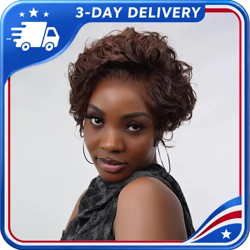Dultev 13x6 Glueless Bixie Cut Wigs 008 for Women 180% Density Wear Go Lace Front Layered Luxury Beauty Curly HD Human Hair Wig #tiktokshopsummersale