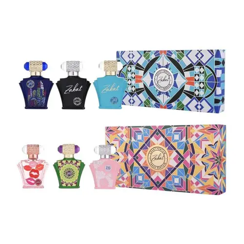 Zakat Perfumes | Zakat Mens Gift Set + Zakat Womens Gift Set | Eau De Parfum | 30ML | Unisex Fragrance | Bergamot - Apple - Coconut - Mandarin - Carmel Fragrance Notes