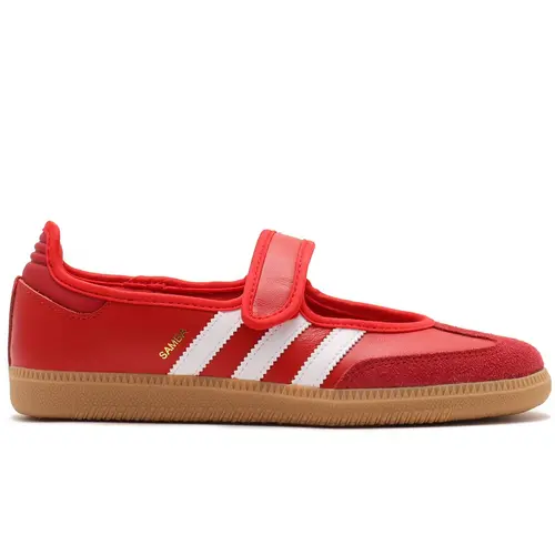 Adidas Samba Jane Red Scarlet White Gum Women's Fashion Sneaker New