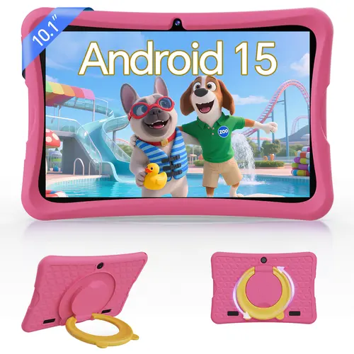Digiland 10.1 in Kids Android Tablet (Modern Operating System Android 15) - 6GB RAM + 64GB ROM, LCD Touchscreen, Wireless WiFi-Ready, Parent Control, Kid-Proof Case, Learning Entertainment Tablet