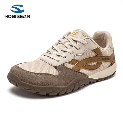 HOBIBEAR Women's 0-Drop Wide Width Barefoot Casual Trainers - Lace Up, Lightweight, Fashionable Versatile Shoes for Women with Rubber Sole, All-Terrain Walking Athletic Footwear, Lace Up Sneakers