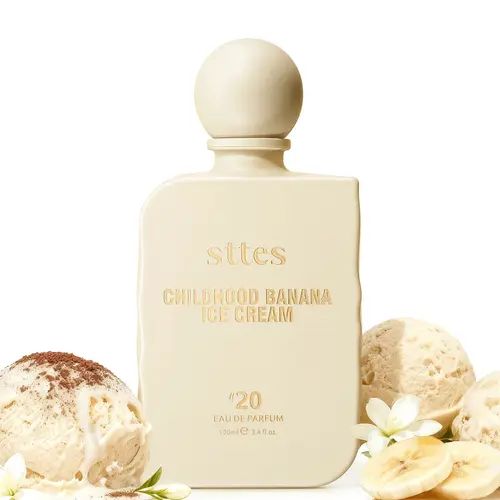 Sttes #20 Childhood Memories Gourmand Unisex Eau de Parfum - 100ml/3.4 fl oz Edp Fragranced Perfume, Sweet Banana Swirl & Vanilla Scents, Caramel Base, Delightful Dessert Fragrance for Women