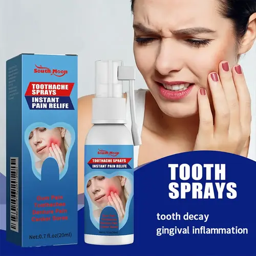 Dental Oral Spray - Quick-Acting Toothache Pain Relief, Tooth Decay Prevention, Gum Swelling Reduction, Gentle for Sensitive Teeth Daily Use, Tooth Sensitivity