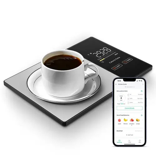 Smart Nutritional Food Scale with LED Display, APP Tracking Calories Fat Carbs Protein, High Precision Digital Kitchen Scale, Food Weight Scale